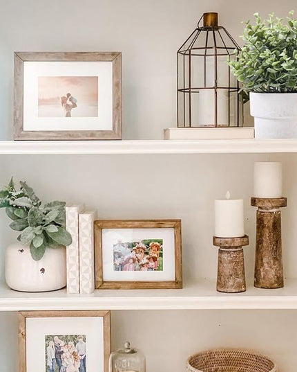 Coferset Small Fake Plants 7.45” Eucalyptus Potted Artificial Eucalyptus Plant for Home Bathroom Office Farmhouse Restroom Shelf Desk Mantel Coffee Table Decor (Green)
