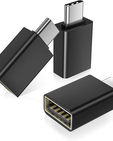Basesailor USB C to USB Adapter 3Pack,USB C Male to USB A 3.0 Female Adapter,Type C Thunderbolt 4 OTG Converter for Apple MacBook Pro,Mac Book,iPad,Microsoft Surface Go,Samsung Galaxy S25,iPhone 17 16