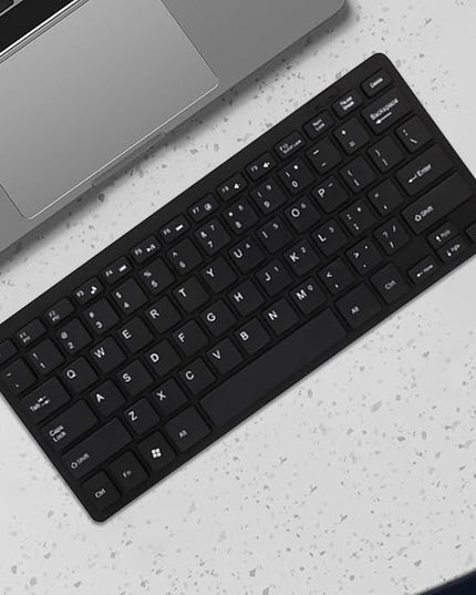Compact Quiet Keyboard for Laptop, USB Lightweight Keypad - Portable Ultra-Slim Typing Device for Laptop Tablet Men Women