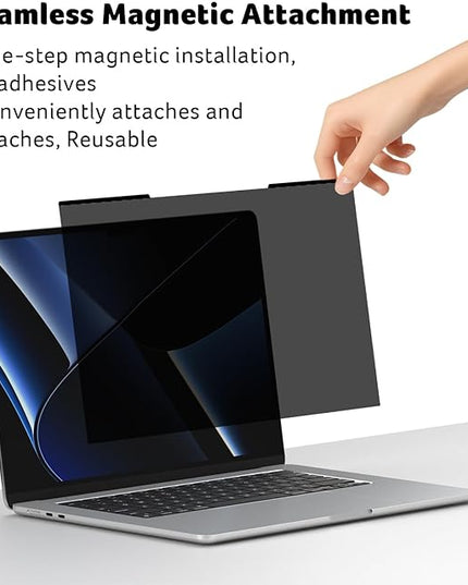 acer [2 Pack] Laptop Privacy Screen for MacBook Air 13 Inch (2022-2025 M1,M2,M3,M4), Eye Protection Anti Spy/Glare Blue Light Computer Monitor Privacy Filter, Dual-sided Magnetic & Removable