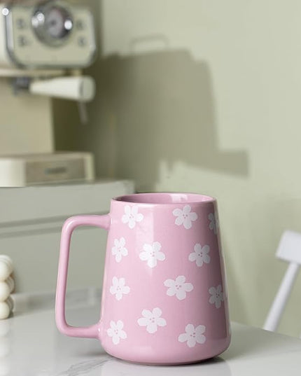 HYTYSKAR 24 OZ Extra Large Ceramic Coffee Mug, Jumbo Coffee Mugs, Big Tea Cups with a Large Handle for Office and Home, Microwave and Dishwasher Safe (24 OZ Purple)
