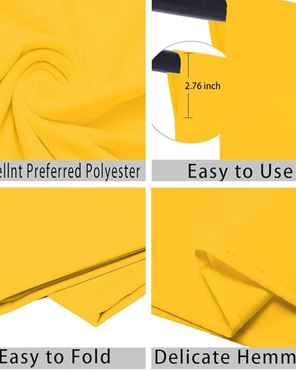 Yellow Photo Backdrop for Photoshoot Yellow Background for Photography Photo Backdrop Curtain for Party 10 x 20 FT