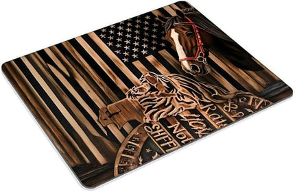 Horse, National Flag Mouse pad Customized Mousepad Non-Slip Rubber Base Mouse Pads for Computers Laptop Office Desk Accessories Mouse pad