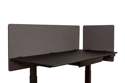 RCLM6024SG Reclaim Desktop Privacy Panel, Soundproof Desk Privacy Partition for Home or Office, 60" Width x 24" Height, Slate Gray