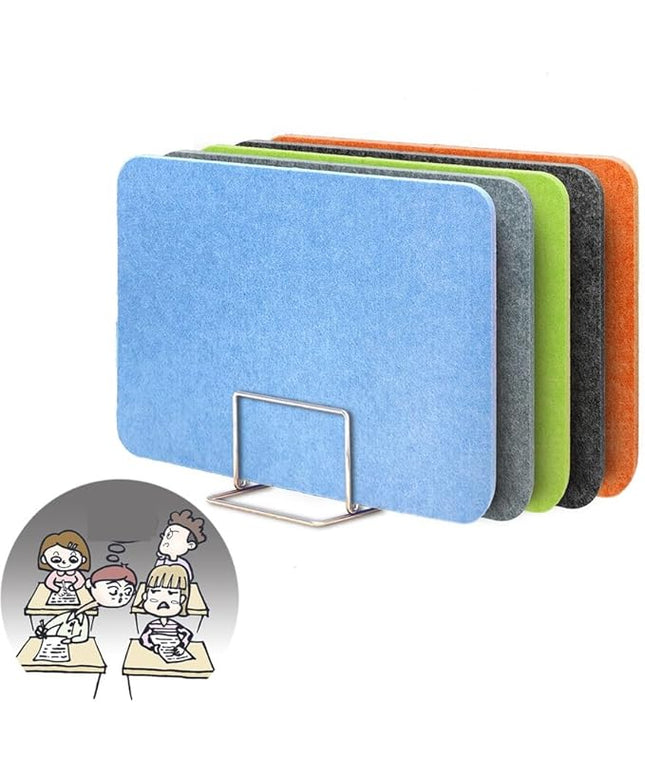 Desk Privacy Divider, Acoustic Freestanding Desk Divider, Noise Reducing Desk Privacy Panel for Table Standing Sound Proof Desktop Office Classroom(Preto,40x30CM)