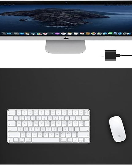 TopMade Mouse Pad with 15W Wireless Charging, Waterproof Gaming Mousepad with Ultra-Smooth Surface, Non-Slip Base, 31.5"x15.75" XXL Large Desk Pad (Includes 20W PD Power Adapter & 6.56ft Woven Cable)