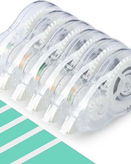 M&G White Correction Tape, Easy to use applicator for Instant Corrections, 39.37 Ft/Pack,for Office (6 Pack, 12M/472"x 0.2")