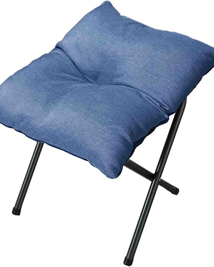 Foldable Foot Rest Stool for Under Desk or Sofa - Office Footrest Ottoman, Portable Leg Rest for Home & Office (Blue)
