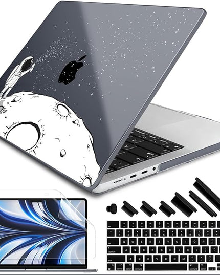 DONGKE Case for M5 MacBook Pro 14 inch 2025 2024-2021 M4 M3 M2 M1, Plastic Hard Shell Cover Compatible with A3434 A3112 A3401 A3185 A2992 A2779 A2442, Retina XDR Display & Touch ID, Astronaut