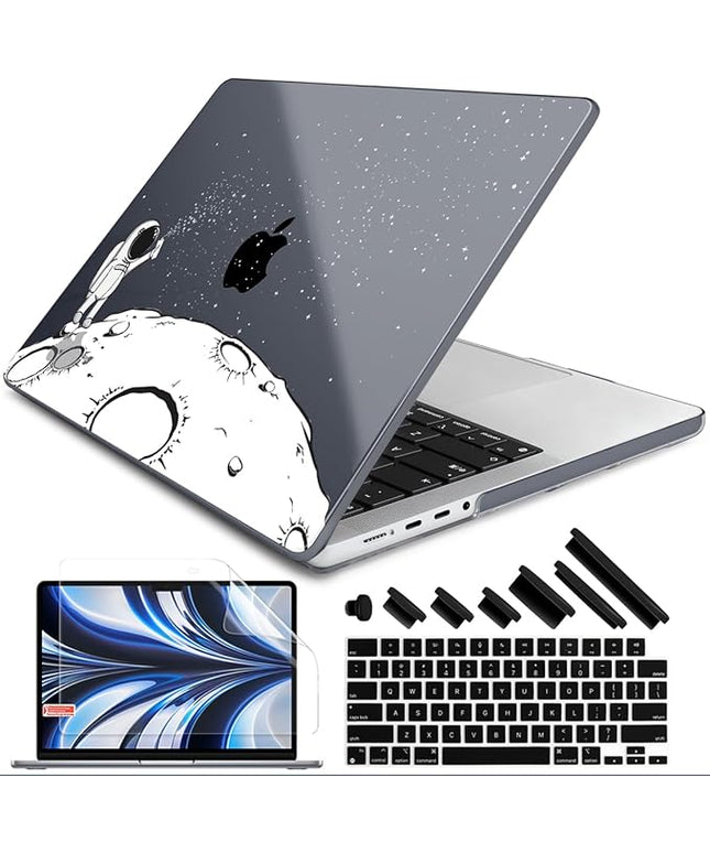 DONGKE Case for M5 MacBook Pro 14 inch 2025 2024-2021 M4 M3 M2 M1, Plastic Hard Shell Cover Compatible with A3434 A3112 A3401 A3185 A2992 A2779 A2442, Retina XDR Display & Touch ID, Astronaut