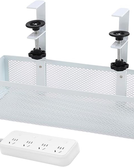 Cable Management Under Desk Tray,Non Drilling Space Saving Organizer - Under The Desk Cable Management | for Family Friends Students Adults Men Women Home Indoor Office Study Kitchen