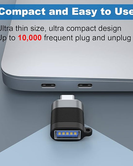 AreMe USB C Adapter (6 Pack), Micro USB Male to USB C Female Adapter, USB 3.0 to Type C Converter Connector