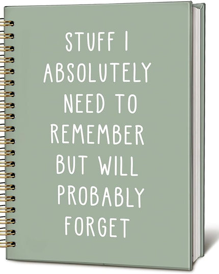 LIANGW Funny Notebooks Journal, Sarcastic Notebooks for Work, Funny Office Gifts for Coworkers, Funny Notebooks for Work, Office Humor Gifts, Black Hardcover Spiral Notebook 5.5x8.3 Inch(green)