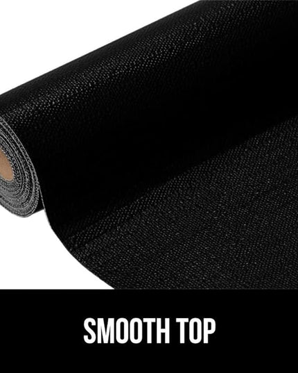 GORILLA GRIP Slip Resistant Drawer and Shelf Liner 2 Pack, Non Adhesive Water Resistant, Easy Clean and Trim, Smooth Surface Liners for Kitchen Cabinet, Shelves, Drawers Pantry, 17.5 IN x 20 FT, Black