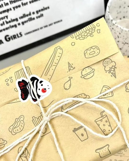500 Pcs Goldfish Stickers Roll, 10 Styles Cute Cartoon Goldfish Stickers for Teens, Waterproof Vinyl Stickers for Journal Scrapbook, Party Favors, Classroom Rewards, Laptop & Water Bottle Decal