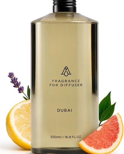 AromaPlan Hotel Scents Dubai 16 Fl Oz (473ml), Home Luxury Aroma & Hotel Diffuser Oil- Hotel Diffuser Oil for Aromatherapy- USA Made, Bigger Bottle, Bolder Aroma & Longer Lasting