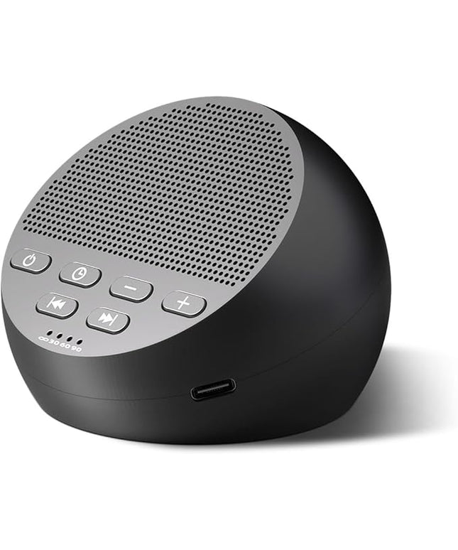 Portable Rechargeable Sound Machine White Noise Machine with 30 Soothing Sounds for Baby Kids Adults 32-Level Vol 4 Timer Brown Noise Sleep Sound Machine for Travel Office Privacy Home