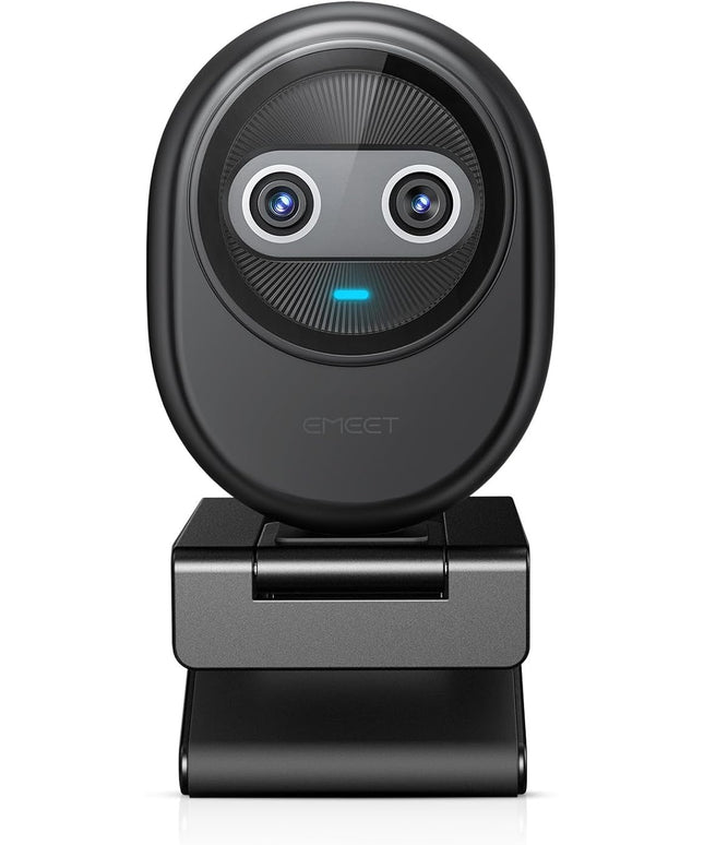 EMEET Piko 4K Webcam for Streaming, World’s 1st Dual-Camera AI-Powered 4K Camera w/AI Autofocus, 3 Mics Array&3 Sound Modes, USB Webcam with Clip, Great for Streaming, Desk Setup