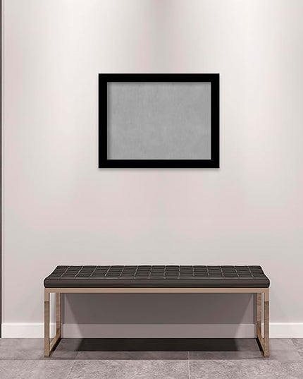Amanti Art Black Framed Magnetic Board 21x27 Medium Vision Board for use with Magnets, 100% Metal Sheet to Display Items as Office Decor or for Home Organization in mudroom, Kitchen or Kids Room