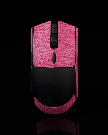 Gamer Mouse Grip Tape Sticker for Razer Viper V3 Non Slip Suck Sweat Pre Cut Easy Install PC Gaming CS Pink