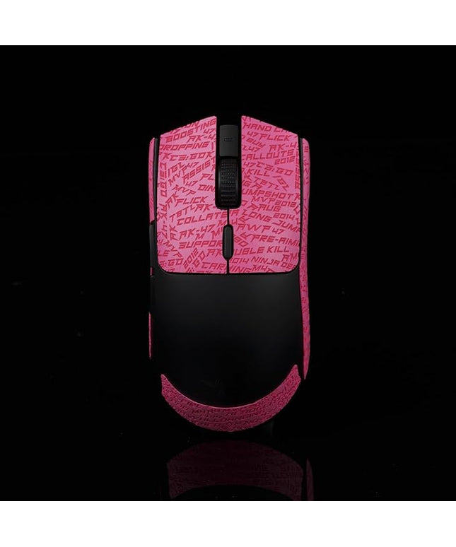 Gamer Mouse Grip Tape Sticker for Razer Viper V3 Non Slip Suck Sweat Pre Cut Easy Install PC Gaming CS Pink