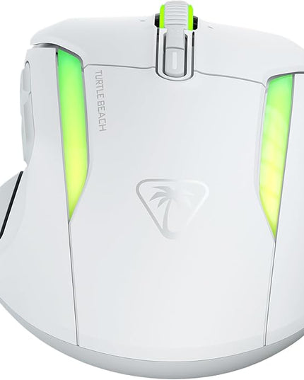 Turtle Beach Kone II Air Wireless RGB Gaming Mouse, 350-Hr Rechargeable Battery, 26000 DPI Optical Sensor, 100M Click Optical Switches, 21 Customizable Inputs, Ergonomic, 4D Scroll Wheel– Arctic White