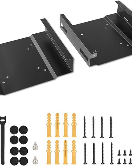 2 Pack Mini PC Mount for Dell OptiPlex Micro Form Factor Case Wall VESA and Under Desk Mount for Dell MFF 7080 5070 3000 7060 7090 7010 3060 3040 3046 3050 3090 7080XE Micro PC Mounting Bracket