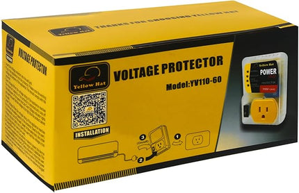 Surge Protector,Voltage Protector for Home Appliance, Voltage Brownout Outlet 110V 15A 2200 Watts Black
