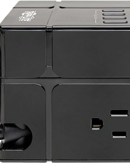 Tripp Lite 3 Outlet Surge Protector with USB, Detachable Wall Outlet Surge Protector, 6 USB Ports, 6 ft. Cord, 540 Joules, Black, TLP366CUBEUSBB