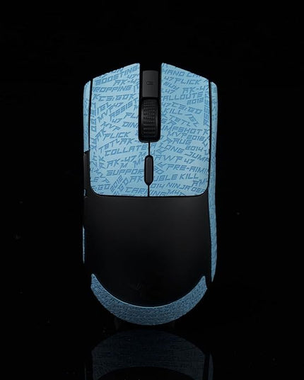 Gamer Mouse Grip Tape Sticker for Razer Viper V3 Non Slip Suck Sweat Pre Cut Easy Install PC Gaming CS Blue