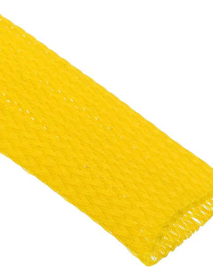 uxcell Expandable Sleeving,1 9/16-inch 10ft Cable Sleeve, Yellow