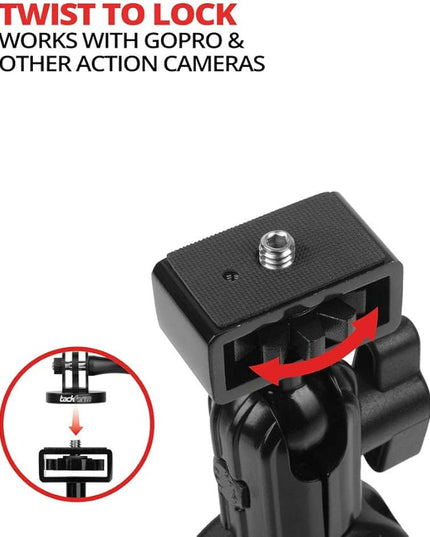 Tackform Headrest Mount for GoPro and Other Action Cameras,10.75 Inch