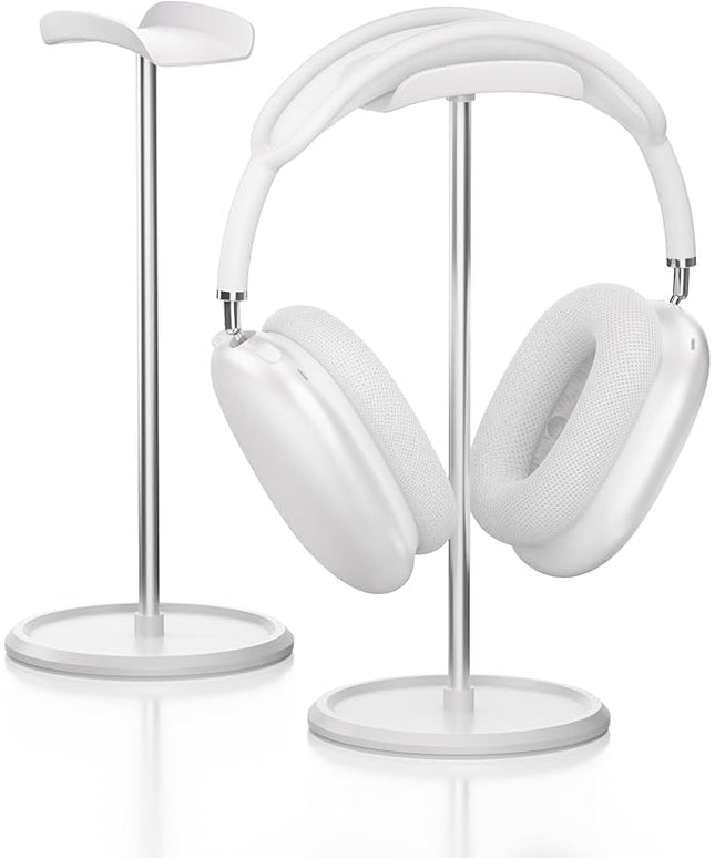 NQQNQQ Headphone Stand【1PACK】 Headphone Holder with Storage Tray Compatible for Max Pro, Beats, Bose and Most Gaming Headphones. 【No Tools Required】 YO-2 (White)
