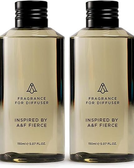 AromaPlan Hotel Scents, Inspired by A+F Fierce 5 Fl Oz (2 Pack) Luxury Aroma & Hotel Fragrance Diffuser Oil- Hotel Diffuser Oil for Aromatherapy- USA Made, Bigger Bottle, Bolder Aroma & Longer Lasting