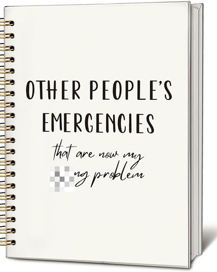 Funny Notebooks for Work, Funny Office Gifts, Funny Notebooks for Work, Office Gag Gifts for Coworkers Funny, Office Supplies, Office Humor Gifts, Funny Hardcover Spiral Notebook 5.5x8.3 Inch