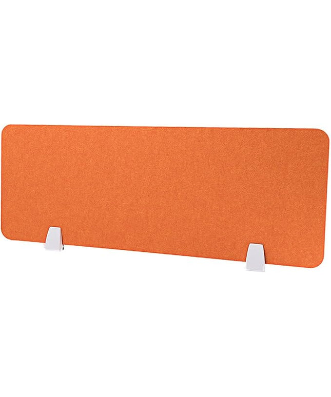 Desk Divider Privacy Panel Clamp-on Acoustic Freestanding Desktop Partition Dividers for Office Student Sound Proof Reducing Noise Visual Distractions Orange 30 * 100cm
