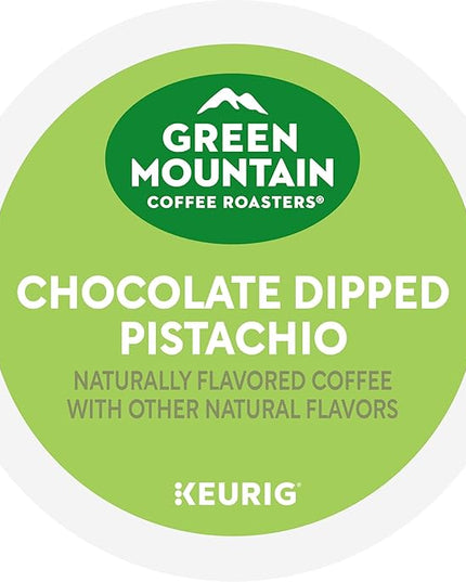 Green Mountain Coffee Roasters Chocolate Dipped Pistachio, Single-Serve Keurig K-Cup Pods, 6 Boxes of 10 (60 Count Total)