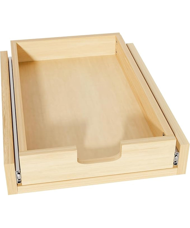 Grehitk Pullout Cabinet Organizer, 14''W×21''D×3''H Slide Out Shelves for Kitchen Cabinets, Pull out Drawers for Kitchen Cabinets, Pantry, Bathroom, & Storage Organization