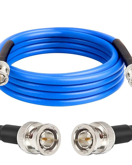 XRDS -RF 6FT SDI Cable, 3G/6G-SDI Cable BNC Digital Video Cables 75 Ohm RG59 BNC Male Cables for 3G/6G HD SDI Monitor Video Recorder Converter Splitter Security Camera