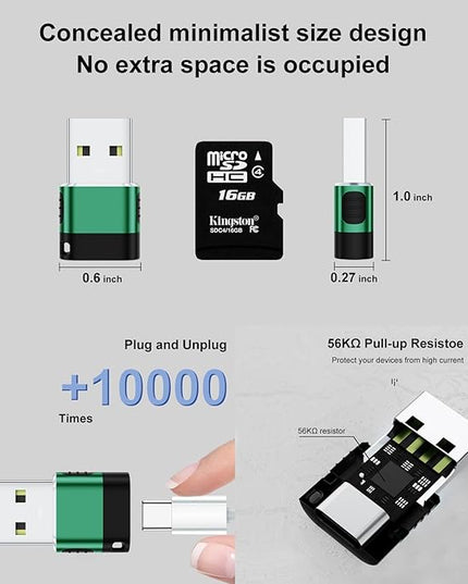 USB A to USB C Adapter 6 Pack,USBA Type C Adapter,C Female to A Male Data Charging Converter Adaptor for iPhone 16 15 14,MacBook,Laptop,PC,Tablet(Grey)