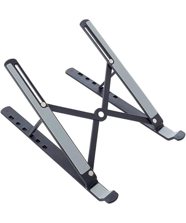 Vryxq Ergonomic Foldable Laptop Stand Portable Desktop Stand Adjustable 6 Gear Vertical Saving Dock for Tablet Foldable Holder