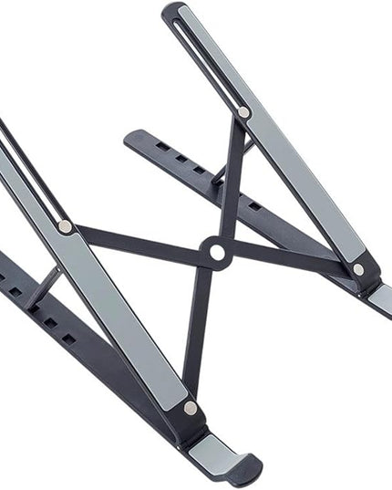 Vryxq Ergonomic Foldable Laptop Stand Portable Desktop Stand Adjustable 6 Gear Vertical Saving Dock for Tablet Foldable Holder