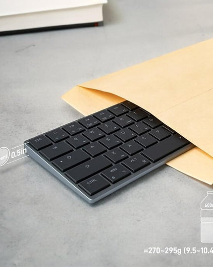 BAROCCOMiSTEL AIRONE Mechanical Keyboard, 65% Layout, Cherry MX ULP Switch, RGB Backlit, USB-C Cable, Windows/MacOS/iOS, Macro Support, Portable, Super Slim/Super Light, Black- Click