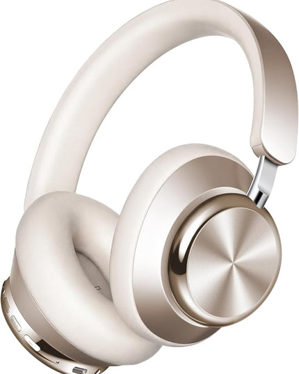 Wentronic Y03 Bluetooth Headphones Wireless Active Noise Cancelling Over Ear Headphones 48 Hours Playtime High Sound Quality 6 EQ Music Mode Headphones with Soft Ear Cushion - Starlight