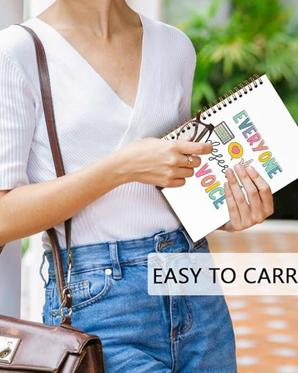 dvhdajed Everyone Deserves a Voice Mental Health Journaling Notebooks, Therapy Therapist Journal Spiral Notebook for Women, Mental Health Pathologist Office School Supplies Gifts, 5.5x8.3 In