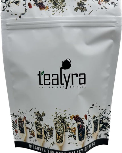 Tealyra - Orange Lemonade - 25 Bags - Hibiscus - Eucalyptus - Lemongrass - Herbal Fruity Loose Leaf Tea - Vitamins Rich - Boost Immune System - Caffeine-Free - Pyramids Style Sachets