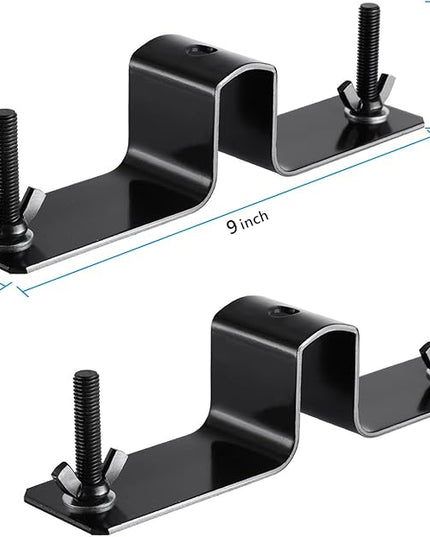 SLOW DOLPHIN Photo Video Studio Triple Crossbar 10 (W) x 8.5 (H) ft Adjustable Photography Backdrop Background Support Stands, with Mounting Bracket and 6 Pcs Spring Clamp, Carry Bag