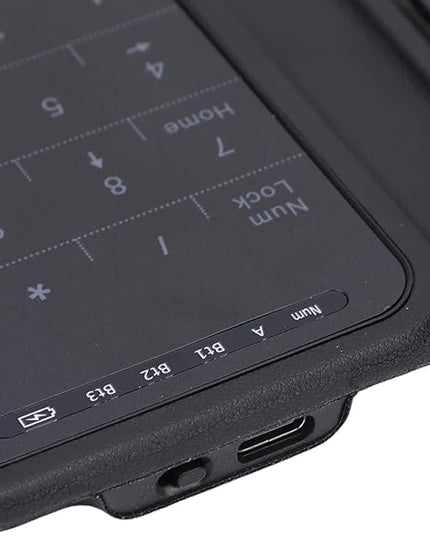 Luocute Foldable Keyboard, Portable Keyboard with Multi Touch Touchpad and Leather Case for Laptop PC Tablet Smartphone iOS