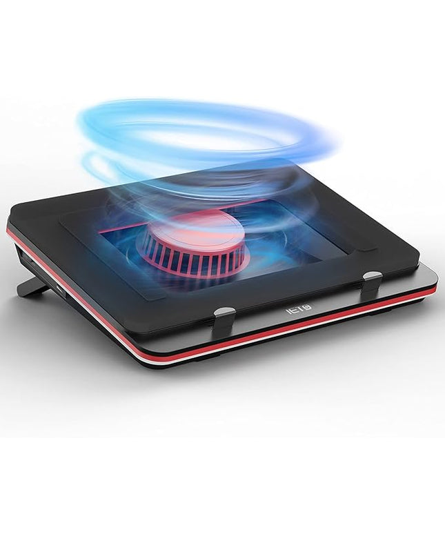 IETS GT500 Powerful Turbo-Fan (4200 RPM) Laptop Cooling Pad with Infinitely Variable Speed,Seal Foam for Rapid Cooling Gaming Laptop,Dust Filter for Protect Laptop,13-17.3inch Laptop Cooler