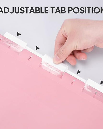 BALEINE 16PK Hanging File Folders, Legal Size Hanging Folders with 1/5-Cut Tabs for Filing Cabinets, File Boxes (16PK, Legal Size)